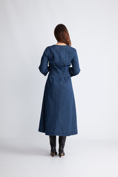 Mableiw Dress - Dark Blue Denim