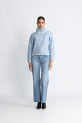 Iben Zip Jacket - Light Blue