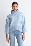 Fam Sweater Short - Light Blue