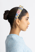 Fleuriora Wide Beaded Hairbrace - Birch White