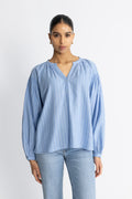 Safi Blouse - Hydrangea