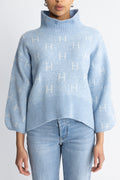Fam Sweater Short - Light Blue