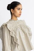 Elsycc Frill Blouse - Bone