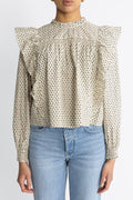 Elsycc Frill Blouse - Bone