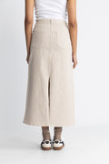 Alba-Krista Mw Column Skirt - Beige Ecru