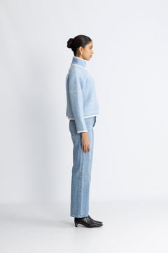Iben Zip Jacket - Light Blue