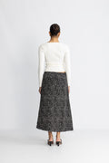 Jace Rhian Hw Skirt Aop - Black Dot
