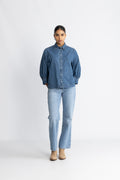 Delinacc Denim Ss Shirt - Dark Denim