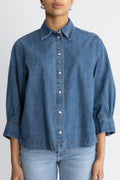 Delinacc Denim Ss Shirt - Dark Denim