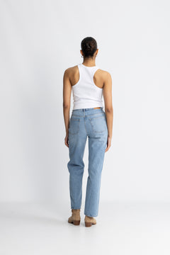 Saharacc Embroidery Tank Top - White