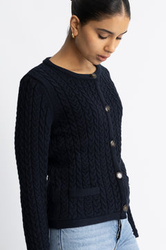 Ulla Cotton Jacket - Navy