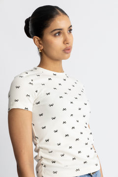 Ritchiecc Ribbon Tee - Off White
