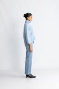 Fam Sweater Short - Light Blue