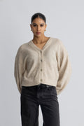 Hila Hope Cardigan - Oatmeal Melange