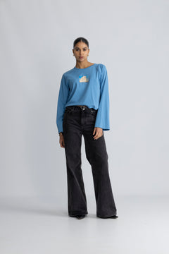 Kitty Long Sleeve - Blue