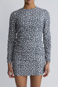 Alessia Dress - Navy Rosehip Print