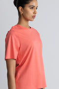 Melea Icon Tee - S Coral S Pink