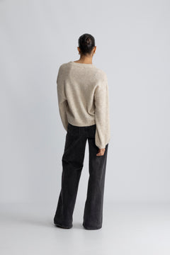 Hila Hope Cardigan - Oatmeal Melange