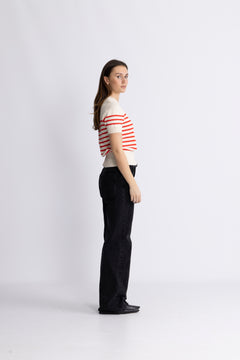 WallisIW Pullover - Red Stripe