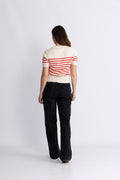 WallisIW Pullover - Red Stripe