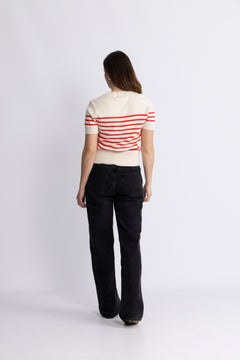 WallisIW Pullover - Red Stripe