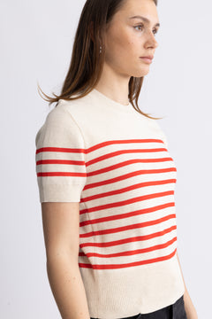 WallisIW Pullover - Red Stripe
