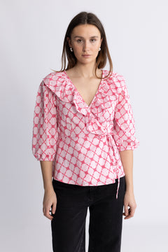 Kolina Blouse - Pink Lemonade Combo