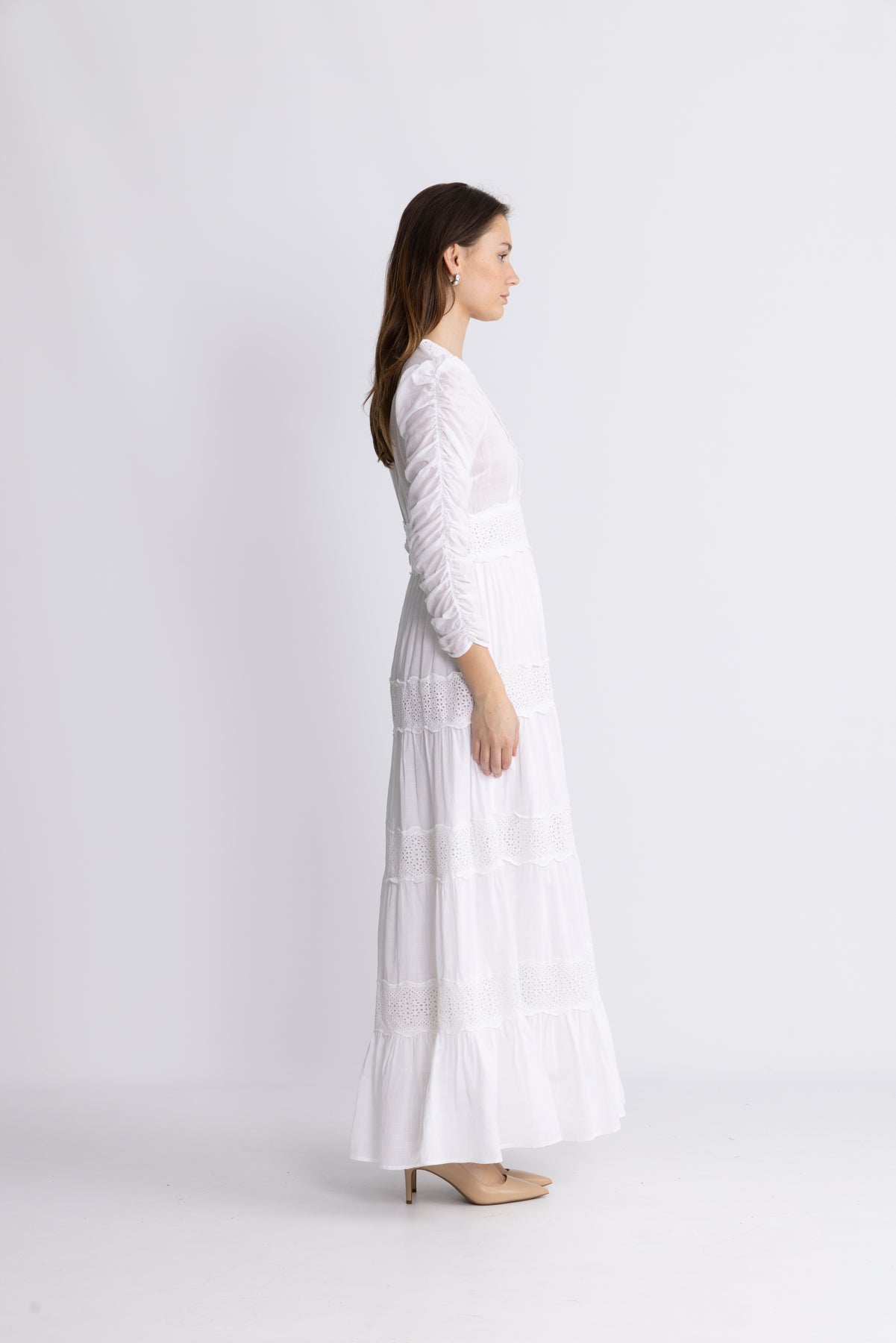 byTiMo - Kjoler - Cotton Slub Maxi Dress - White - Villoid byTiMo - Kjoler - Cotton Slub Maxi Dress - White - Villoid