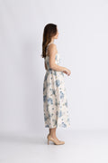 Vera Midi Dress - Cecile Floral - Pale Blue