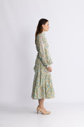 Cotton Slub Midi Dress - Anemone Fields