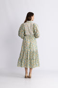 Cotton Slub Midi Dress - Anemone Fields