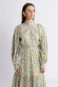 Cotton Slub Midi Dress - Anemone Fields