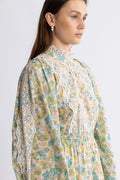 Cotton Slub Midi Dress - Anemone Fields