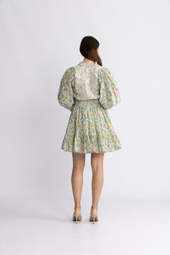 Cotton Slub Mini Dress - Anemone Fields