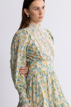 Cotton Slub Mini Dress - Anemone Fields
