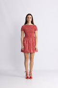 Deboni Mini Dress - Allura Floral - Red