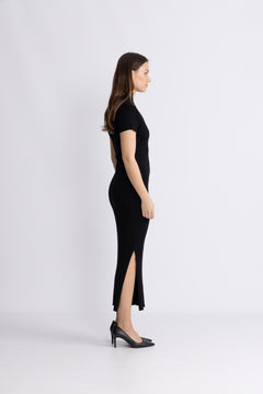 Babba Rib Dress - Black