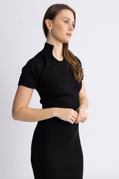 Babba Rib Dress - Black