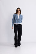 Nelliecc Stripe Blazer - Blue