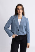 Nelliecc Stripe Blazer - Blue
