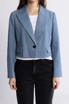 Nelliecc Stripe Blazer - Blue