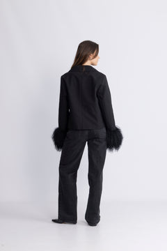 Petra Canvas Jacket - Black