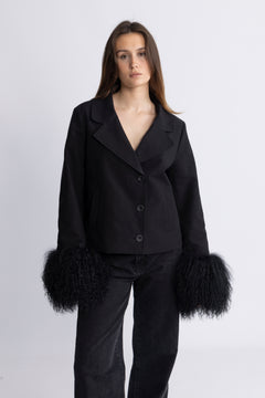 Petra Canvas Jacket - Black