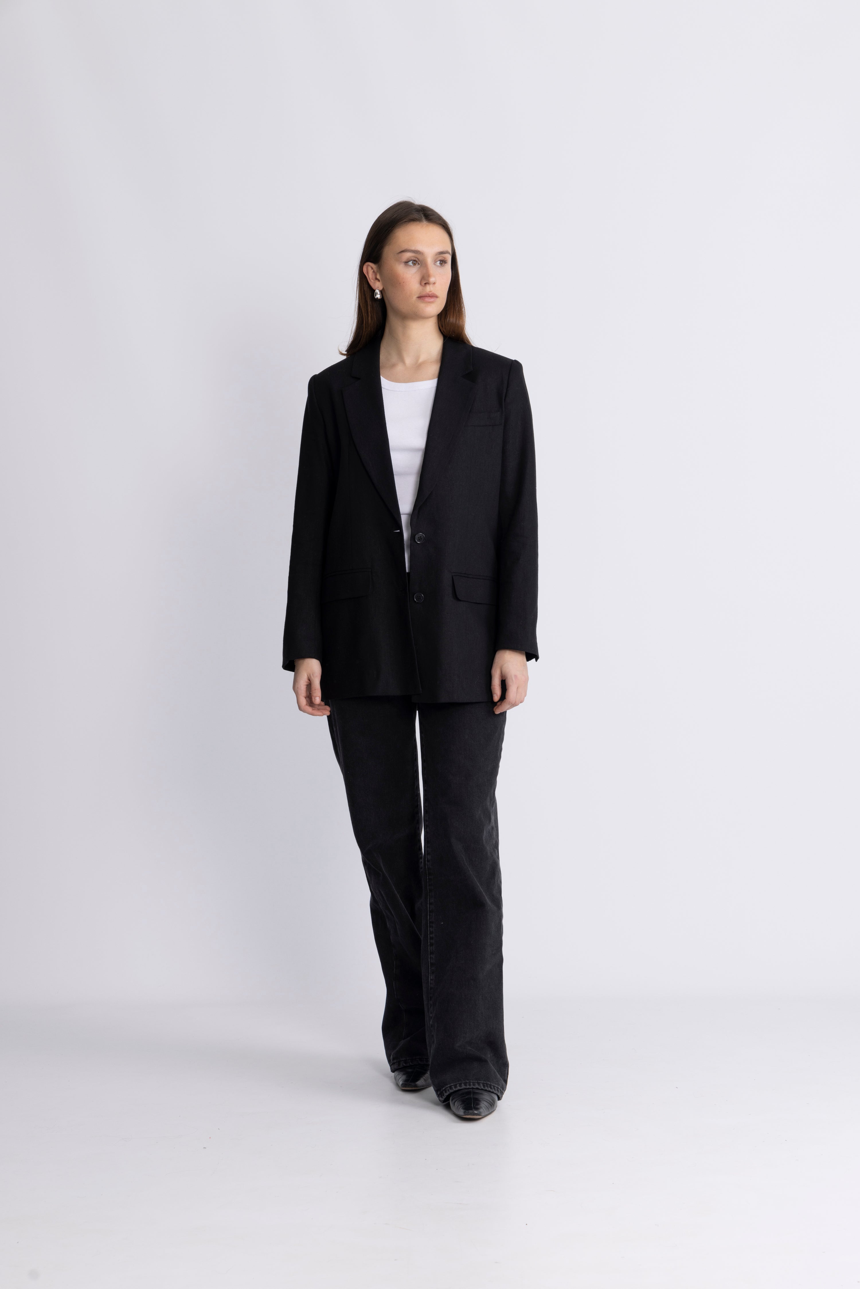 Tania-Rita Ls Relaxed Blazer - Black