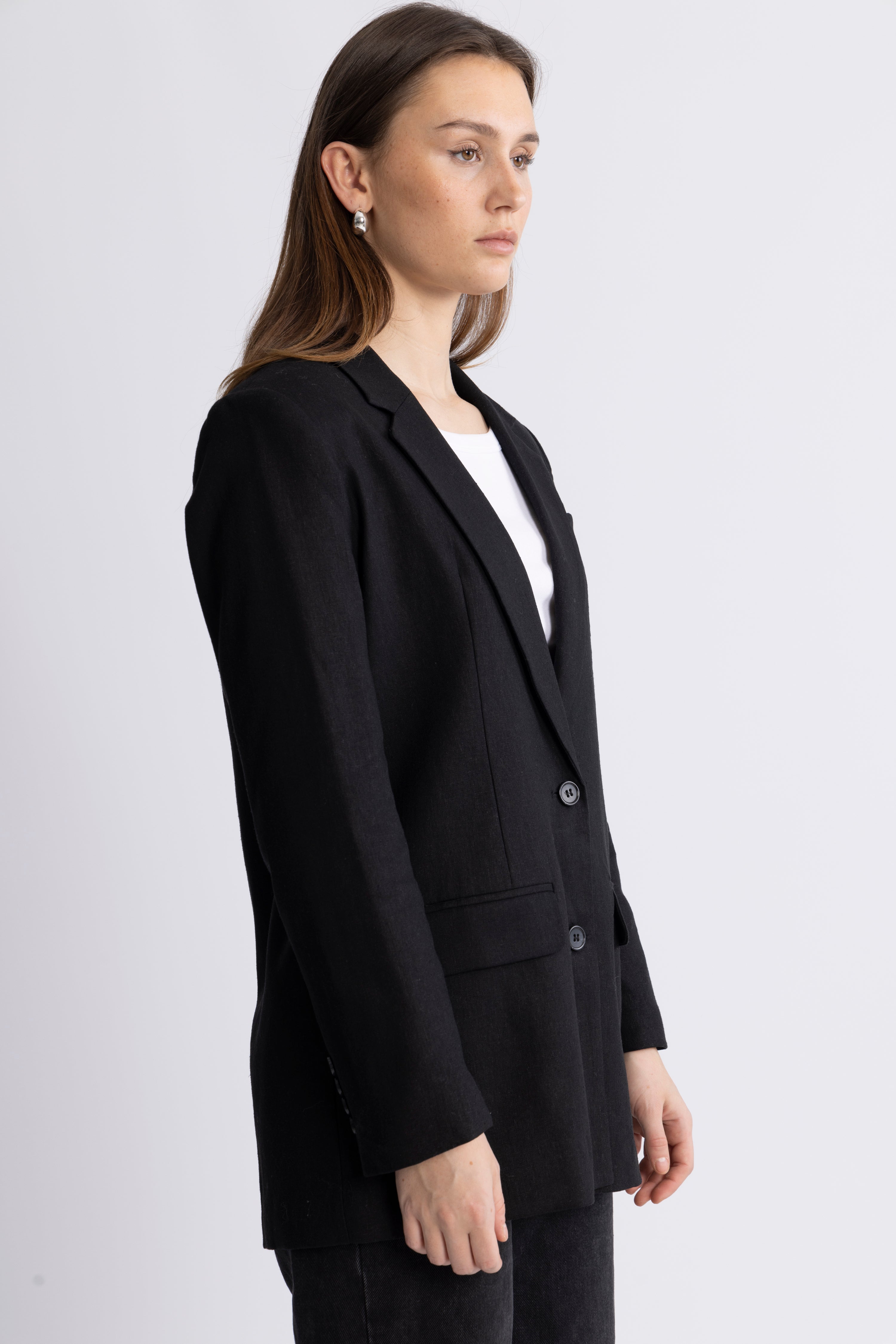 Tania-Rita Ls Relaxed Blazer - Black