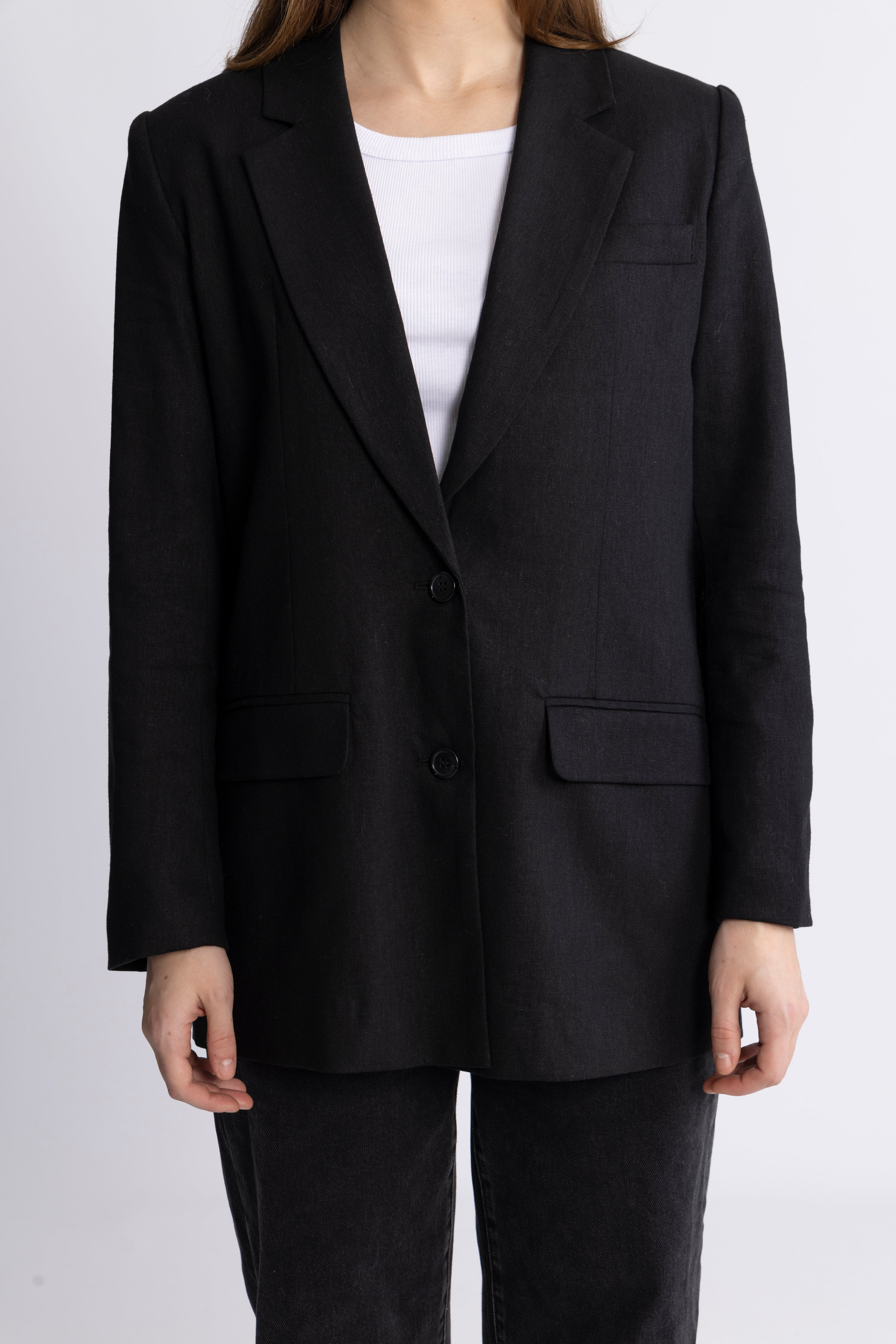 Tania-Rita Ls Relaxed Blazer - Black
