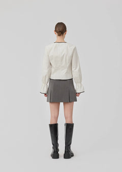 Emilia Bow Shirt - Soft White
