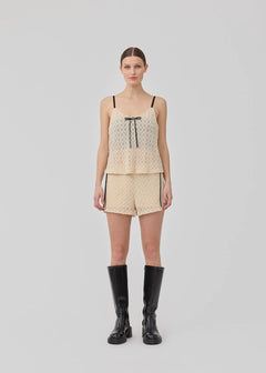 Emilia Lace Shorts - Soft White