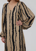 Harland Print Dress - Torn Lines