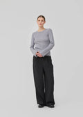 Hiroki O-Neck - Grey Melange